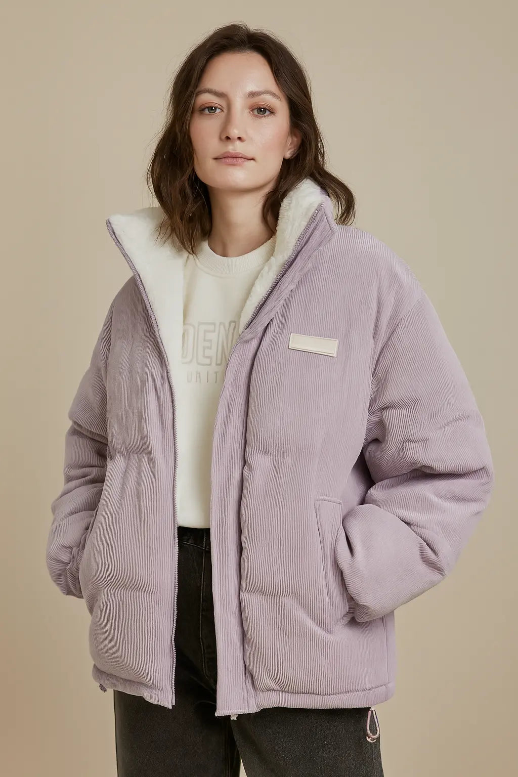 Thickened Double-sided Wear Berber Fleece Cotton Coat Cotton-padded Clothes For Men And Women Novara Shop  118.80 Novara Shop Purple Pink / S  118.80
