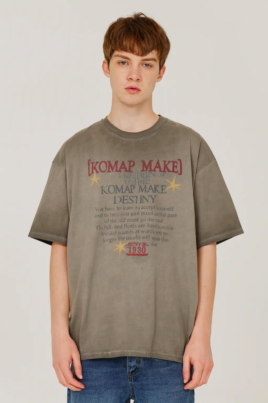 Letter XINGX Printed Round Neck Short Sleeve Novara Shop   Novara Shop