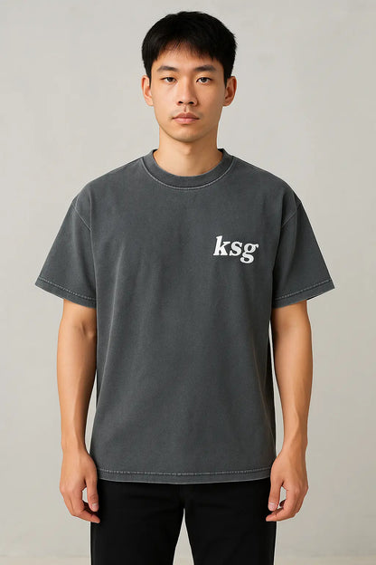 Letter Print Short-Sleeved T-Shirt Men Novara Shop   Novara Shop