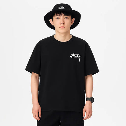 Fashion Letter Print Short-sleeve T-shirt Men Novara Shop  37.50 Novara Shop Black / L  37.50