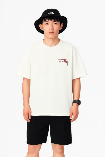 Fashion Letter Print Short-sleeve T-shirt Men Novara Shop  37.50 Novara Shop White / M  37.50