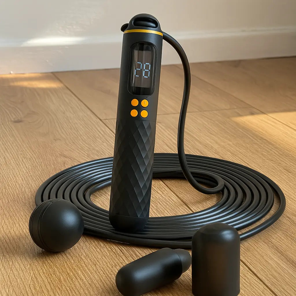 New Rechargeable USB Electronic Technology Jump Rope Wire Rope Adjustable Jump Rope Trainer Digital Wireless Calorie Counter - Novarashop