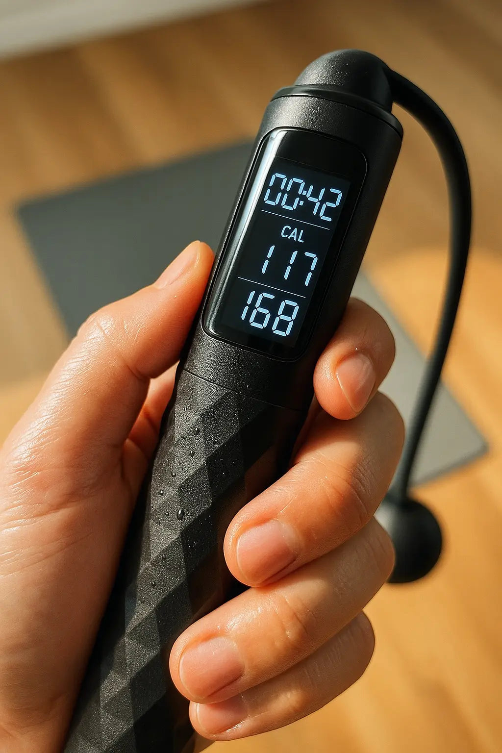 New Rechargeable USB Electronic Technology Jump Rope Wire Rope Adjustable Jump Rope Trainer Digital Wireless Calorie Counter - Novarashop