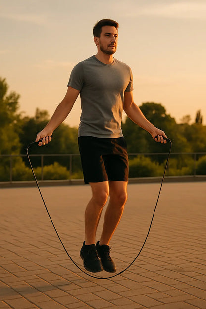 New Rechargeable USB Electronic Technology Jump Rope Wire Rope Adjustable Jump Rope Trainer Digital Wireless Calorie Counter - Novarashop
