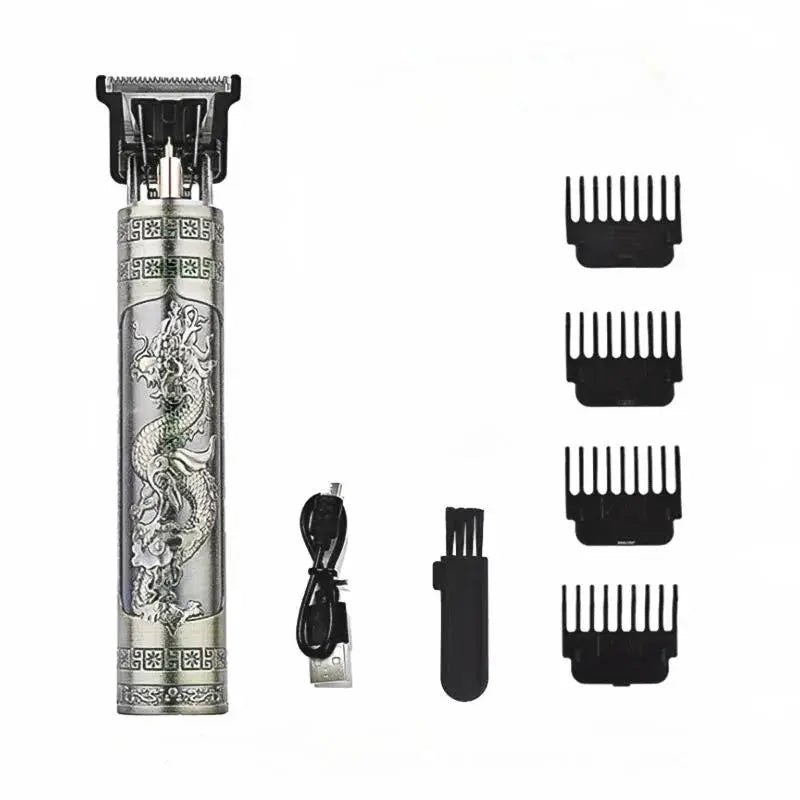 Vintage T9 Hair Clipper Beard Shaving Body Hair Trimmer Clippers Electric Men Haircut Machine 0mm Barber Shaver Novara Shop   Novara Shop