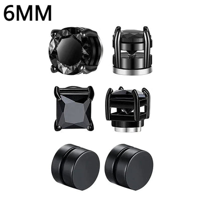 1Pairs Crystal Strong Magnetic Ear Stud Clip Earrings for My Novara Shop   Novara Shop