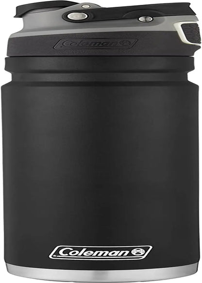 Autoseal Freeflow Stainless Steel Water Bottle, Black, 24Oz