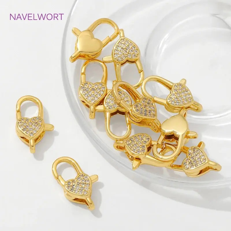 Gold Lobster Clasps | Zircon Lobster Clasp | Novara Shop