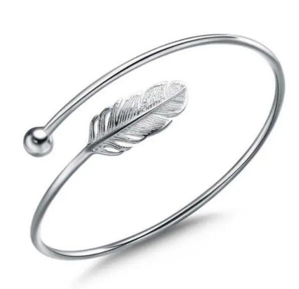 S925 Sterling Silver Leaf Bracelet - Novarashop