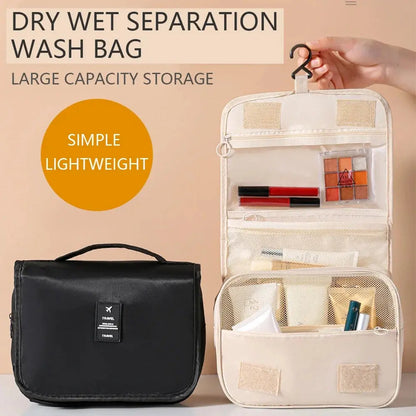 Large Travel Makeup Bag - Capacity Dry Wet Separation Handheld Storage Bag, Washable Multi-Functional Hanging Makeup Bag Novara Shop   Novara Shop