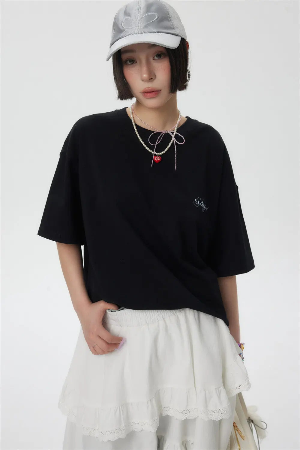 Letter Print Short-sleeve T-shirt For Women Novara Shop   Novara Shop