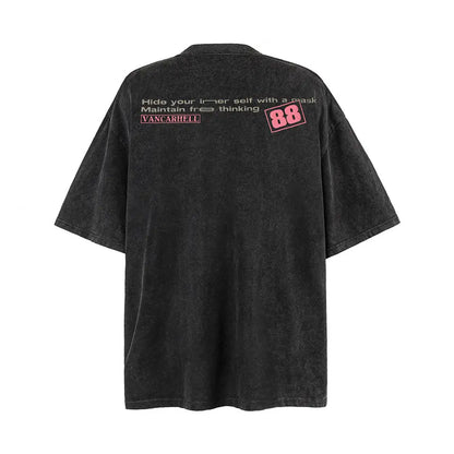 Vintage Print Short Sleeves T-shirt Men Novara Shop Vintage Print Short Sleeves T-shirt Men  Novara Shop  Vintage Print Short Sleeves T-shirt Men
