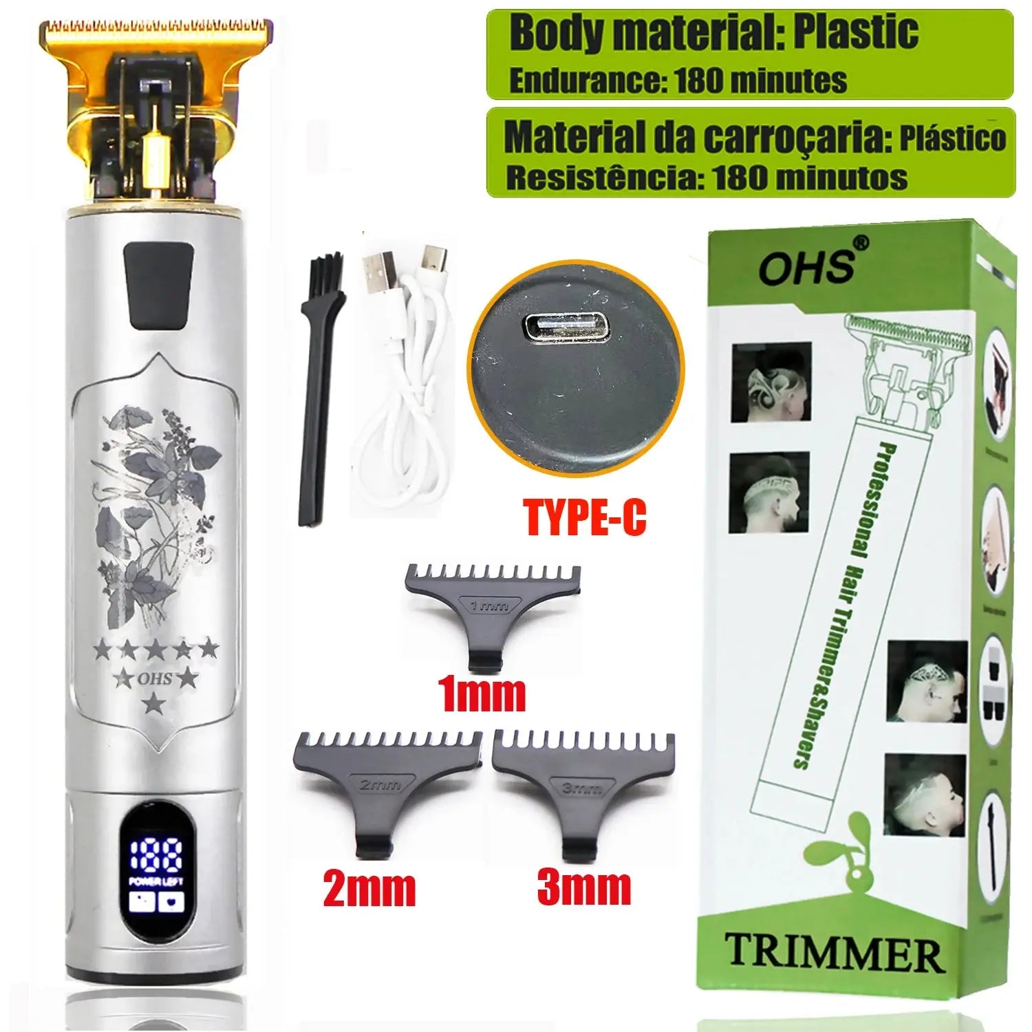 Vintage T9 Hair Clipper Beard Shaving Body Hair Trimmer Clippers Electric Men Haircut Machine 0mm Barber Shaver Novara Shop   Novara Shop