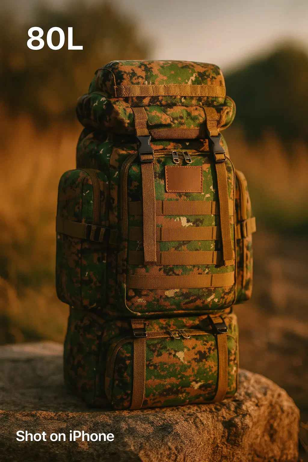 2025 New 80L Waterproof Hiking Backpack for Camping and Trekking - Large Capacity Rucksack for Outdoor Sports, Men and Women