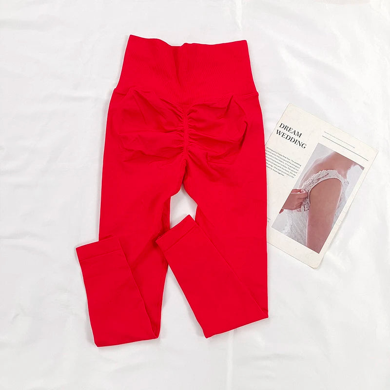 Seamless High Waist Yoga Leggings for Gym, Running, and Sport - Quick Dry Scrunch Butt Pants Novara Shop   Novara Shop