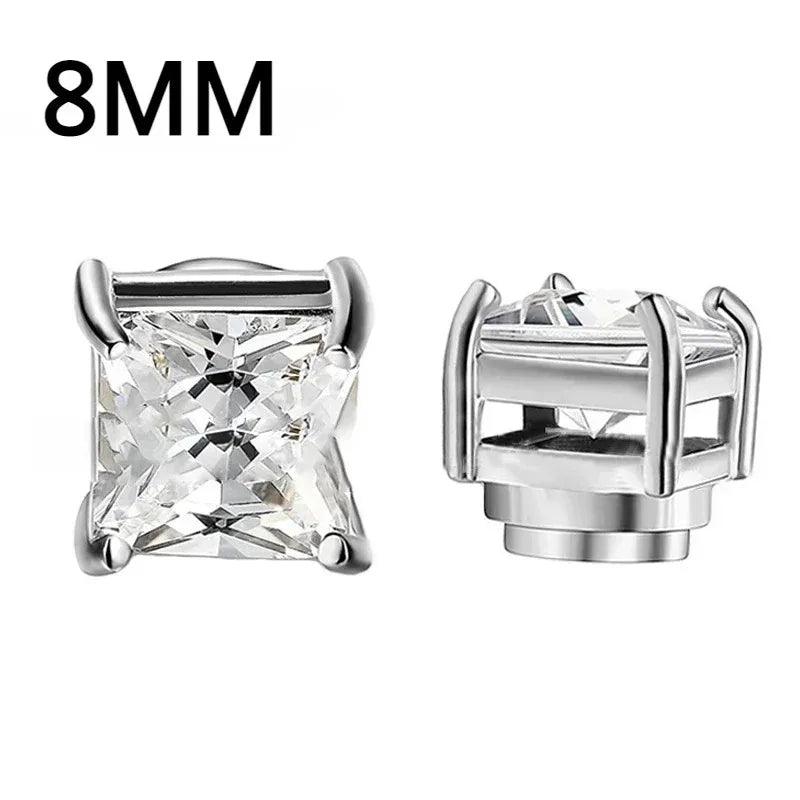 1Pairs Crystal Strong Magnetic Ear Stud Clip Earrings for My Novara Shop   Novara Shop