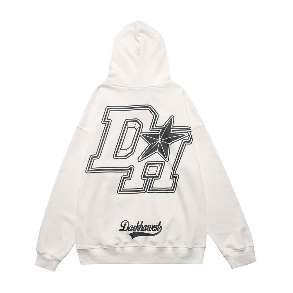 Fashion Hoodie Men with Printed Letters for Trendy Style