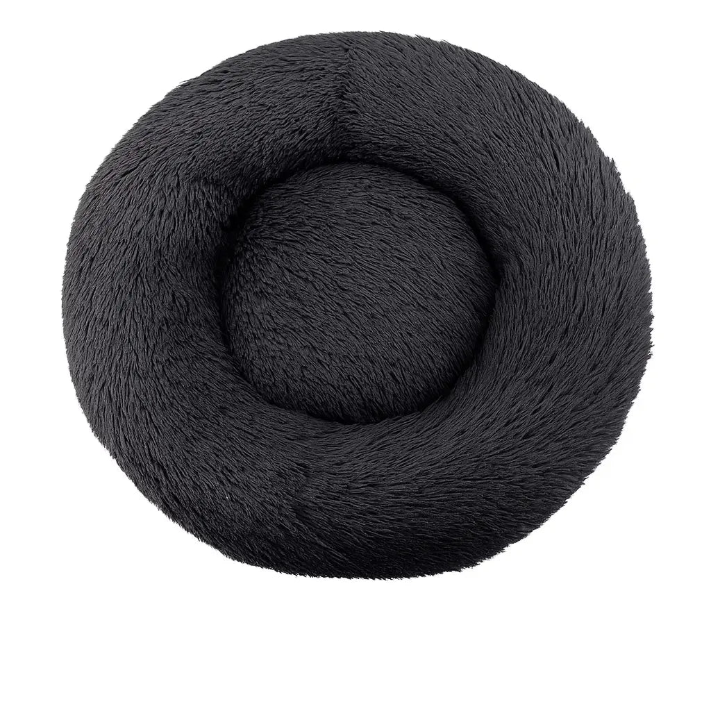 Round Dog Bed Winter Warm Cat Bed Plush Basket for Dog Washable Pet Bed for Small Medium Large Dog Sofa Cat - Novarashop
