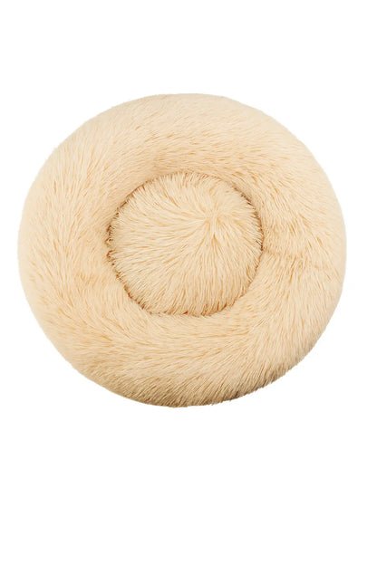 Round Dog Bed Winter Warm Cat Bed Plush Basket for Dog Washable Pet Bed for Small Medium Large Dog Sofa Cat - Novarashop