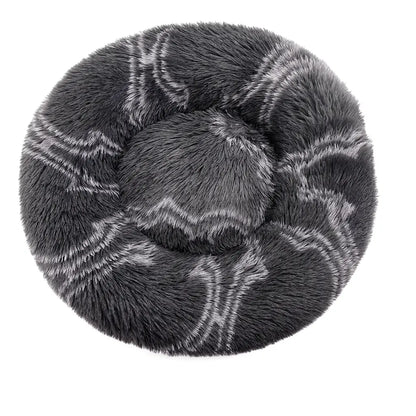 Round Dog Bed Winter Warm Cat Bed Plush Basket for Dog Washable Pet Bed for Small Medium Large Dog Sofa Cat - Novarashop
