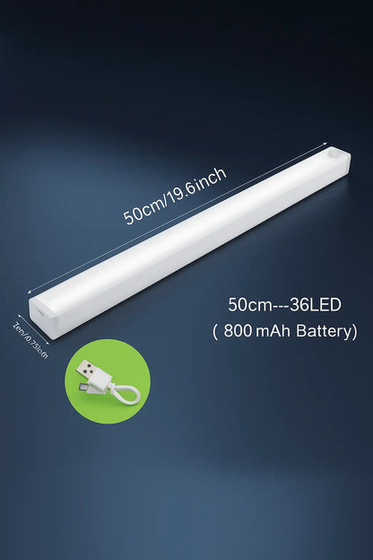 Motion sensor LED night light for cabinet and wardrobe lighting