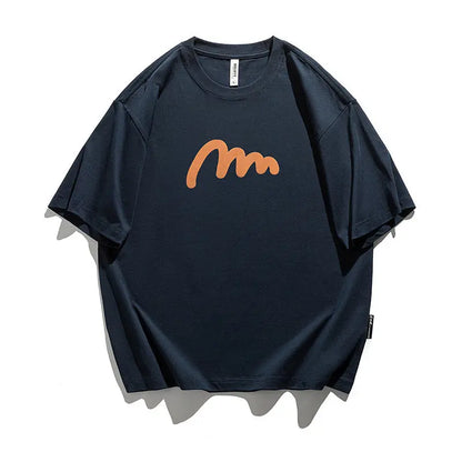 Fashion Cotton Print Short Sleeve T-shirt Men Novara Shop  36.58 Novara Shop Navy Blue / XL  36.58
