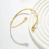 Ingemark Simple Vintage Water Drop Open Cuff Bangles fft New - Novarashop