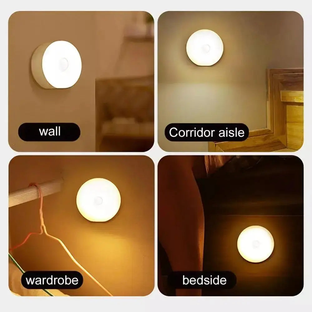 1pc Wireless Motion Sensor Night Light, Bedroom Decor Light, Intelligent Induction Lamp, for Staircase Closet Room Step Lighting Novara Shop   Novara Shop