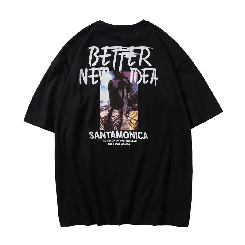 Short Sleeve Men T-shirt Trendy Clothes Summer Loose Half Novara Shop   Novara Shop