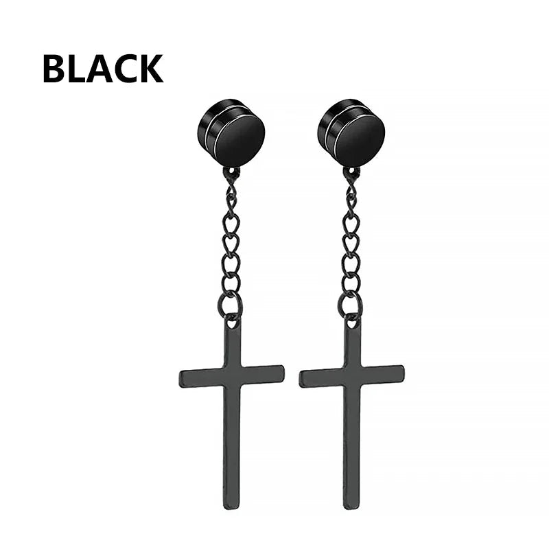 1Pairs Crystal Strong Magnetic Ear Stud Clip Earrings for My Novara Shop   Novara Shop
