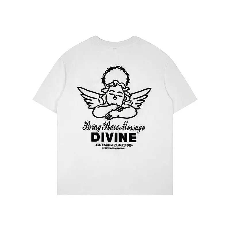 Original Angel Print T-shirt Novara Shop   Novara Shop
