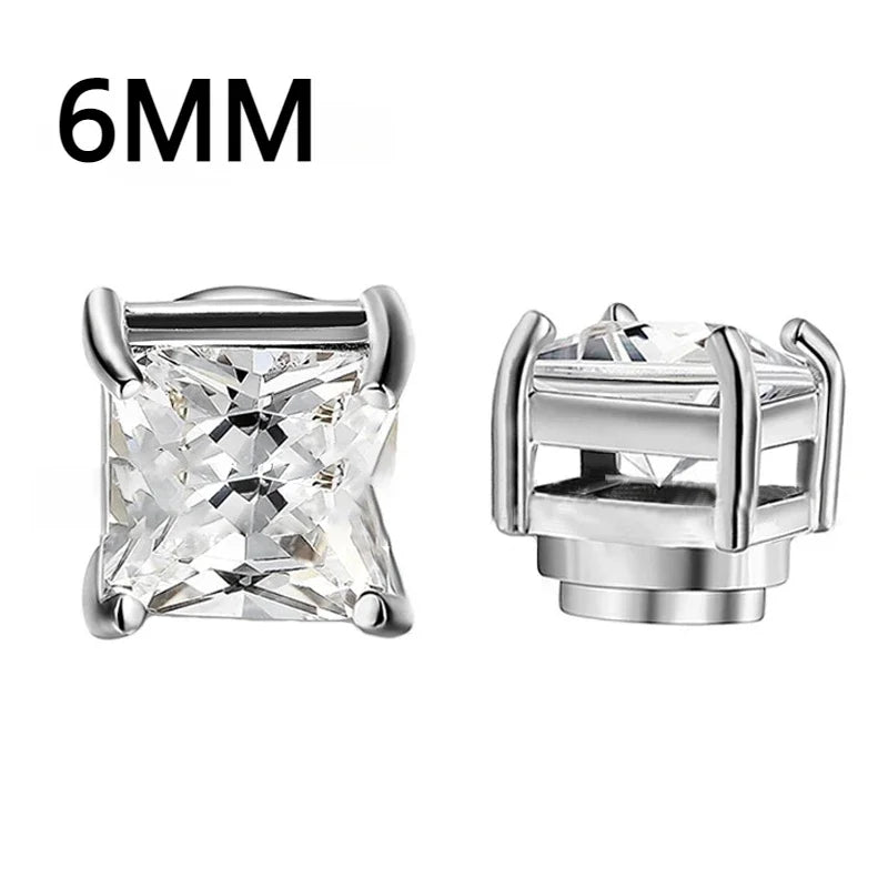 1Pairs Crystal Strong Magnetic Ear Stud Clip Earrings for My Novara Shop   Novara Shop