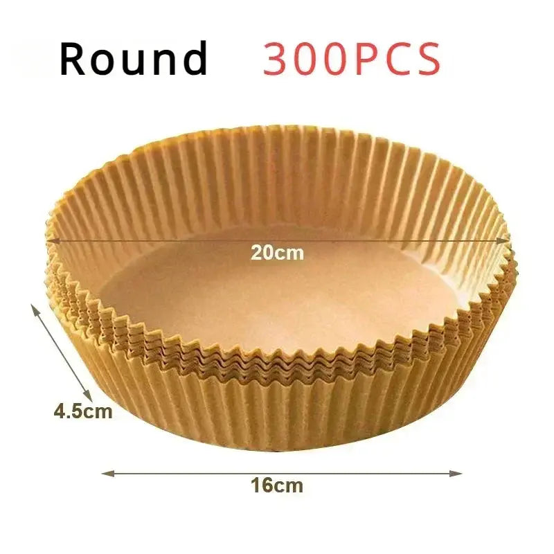 50pcs/set Air Fryer Disposable Paper Parchment Wood Pulp Steamer Cheesecake Air Fryer Accessories Baking Paper For Air Fryer Novara Shop   Novara Shop