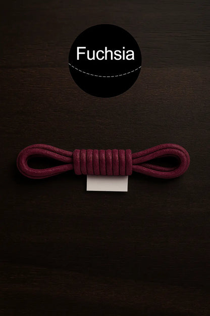 Leather Shoe Laces | Round Waxed Laces | Novara Shop