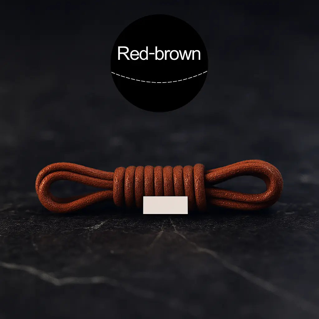 Leather Shoe Laces | Round Waxed Laces | Novara Shop