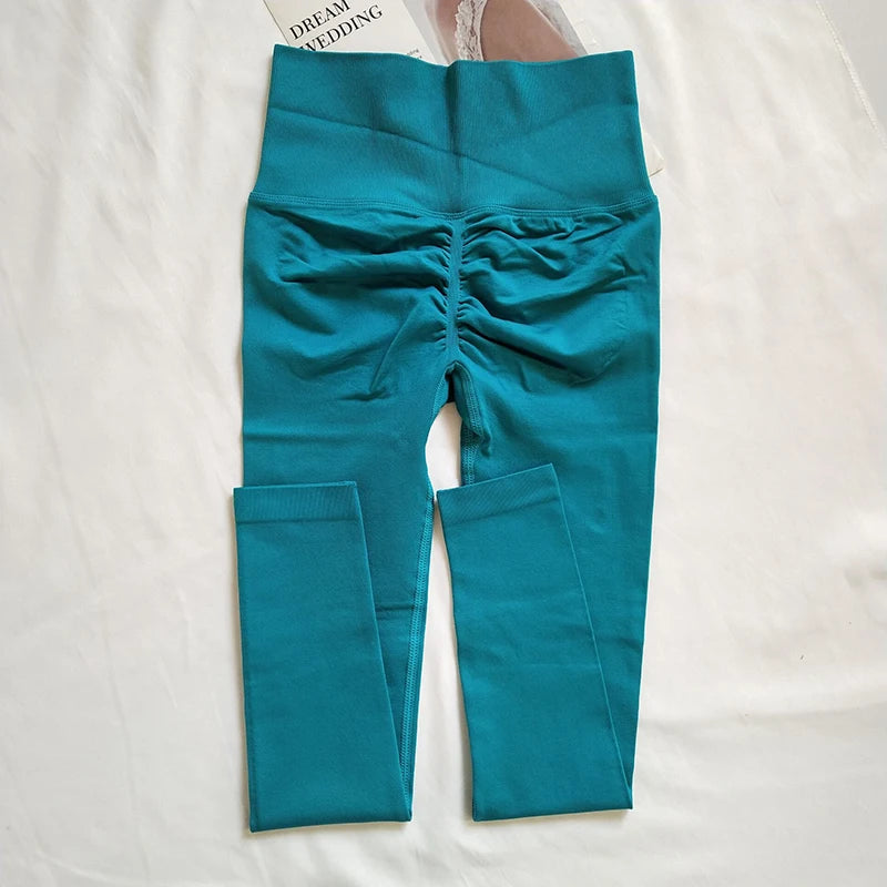 Seamless High Waist Yoga Leggings for Gym, Running, and Sport - Quick Dry Scrunch Butt Pants Novara Shop   Novara Shop