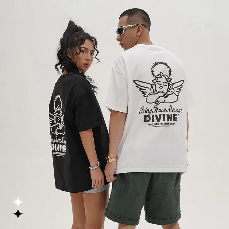 Original Angel Print T-shirt Novara Shop   Novara Shop