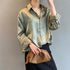 Woman Spring Autumn Style Blouses Shirts Lady Casual Long Sleeve Turn-down Collar Blusas Tops DF4849 Novara Shop   Novara Shop