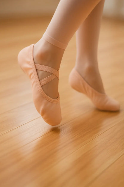 Girls Women Ballet Slippers Ballet Dance Shoes Adult Gymnastics Training Shoes Canvas Soft Sole Ballet Shoes Novarashop