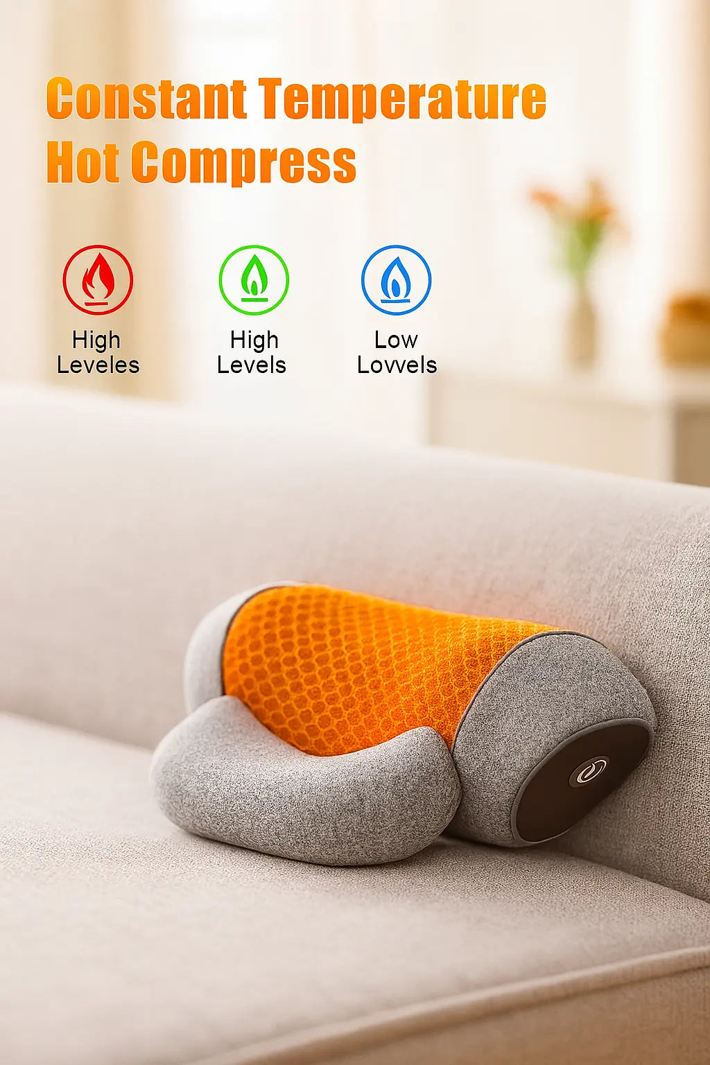 Electric Massager Cervical Pillow Hot Compress Vibration Massage Neck Traction Relax Sleeping Pillow Spine Support Normal - Novarashop