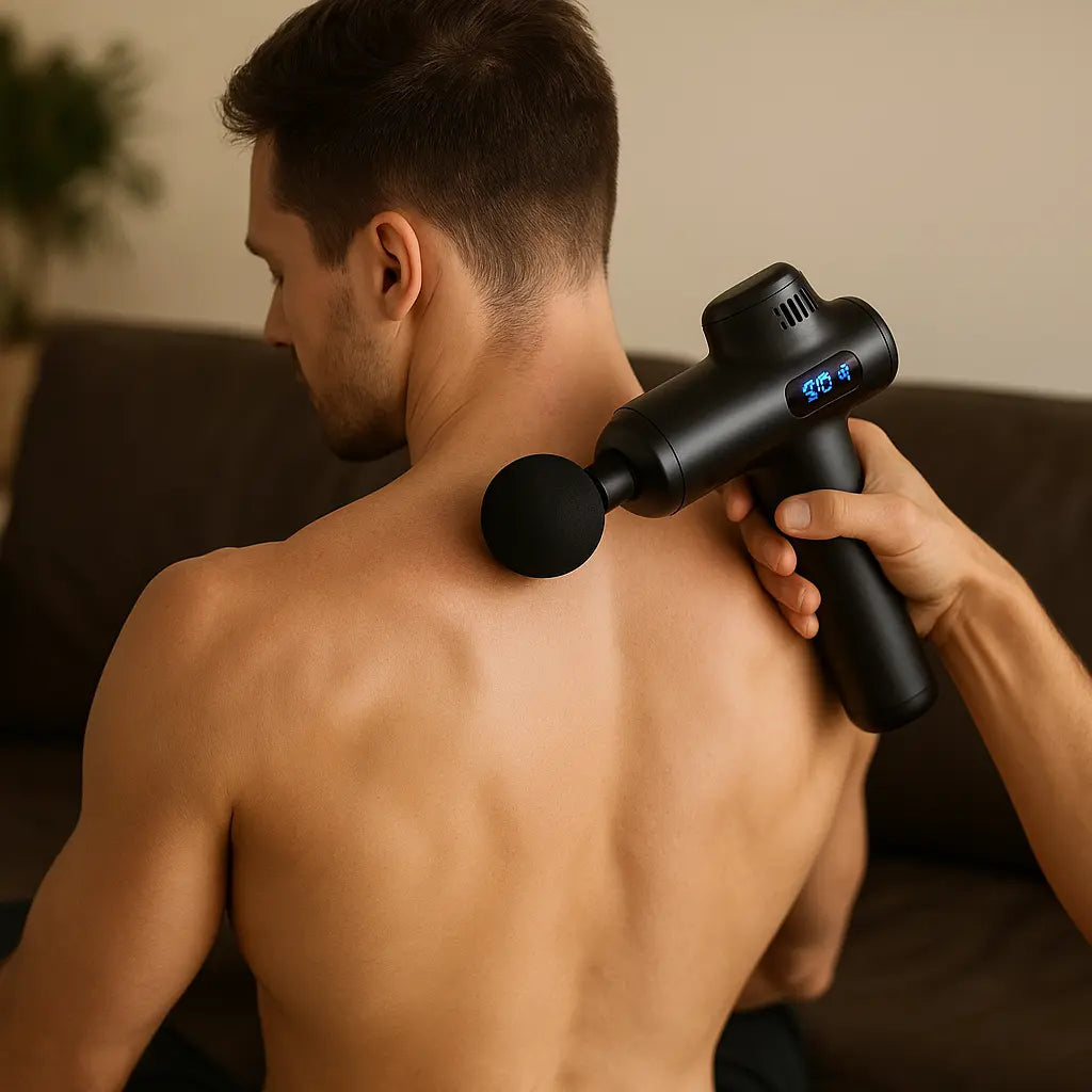 Portable Fascia Gun Vibration Massage Gun For Body Neck Back Deep Muscle Relaxation Fitness Slimming One Head - Novarashop