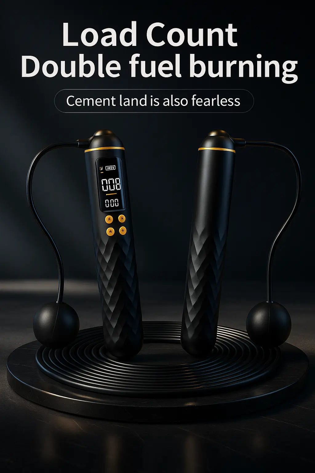 New Rechargeable USB Electronic Technology Jump Rope Wire Rope Adjustable Jump Rope Trainer Digital Wireless Calorie Counter - Novarashop
