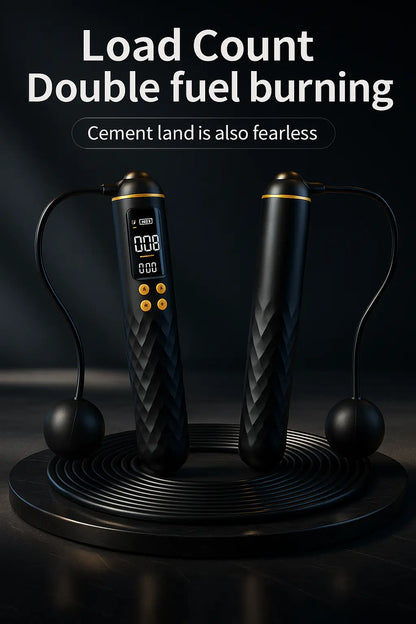 New Rechargeable USB Electronic Technology Jump Rope Wire Rope Adjustable Jump Rope Trainer Digital Wireless Calorie Counter - Novarashop