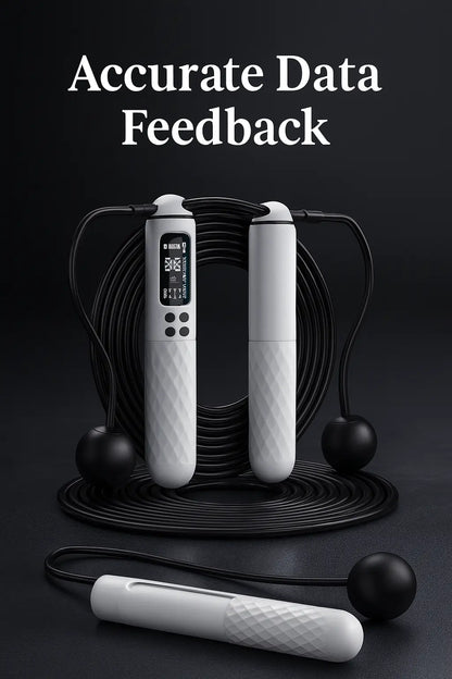 New Rechargeable USB Electronic Technology Jump Rope Wire Rope Adjustable Jump Rope Trainer Digital Wireless Calorie Counter - Novarashop