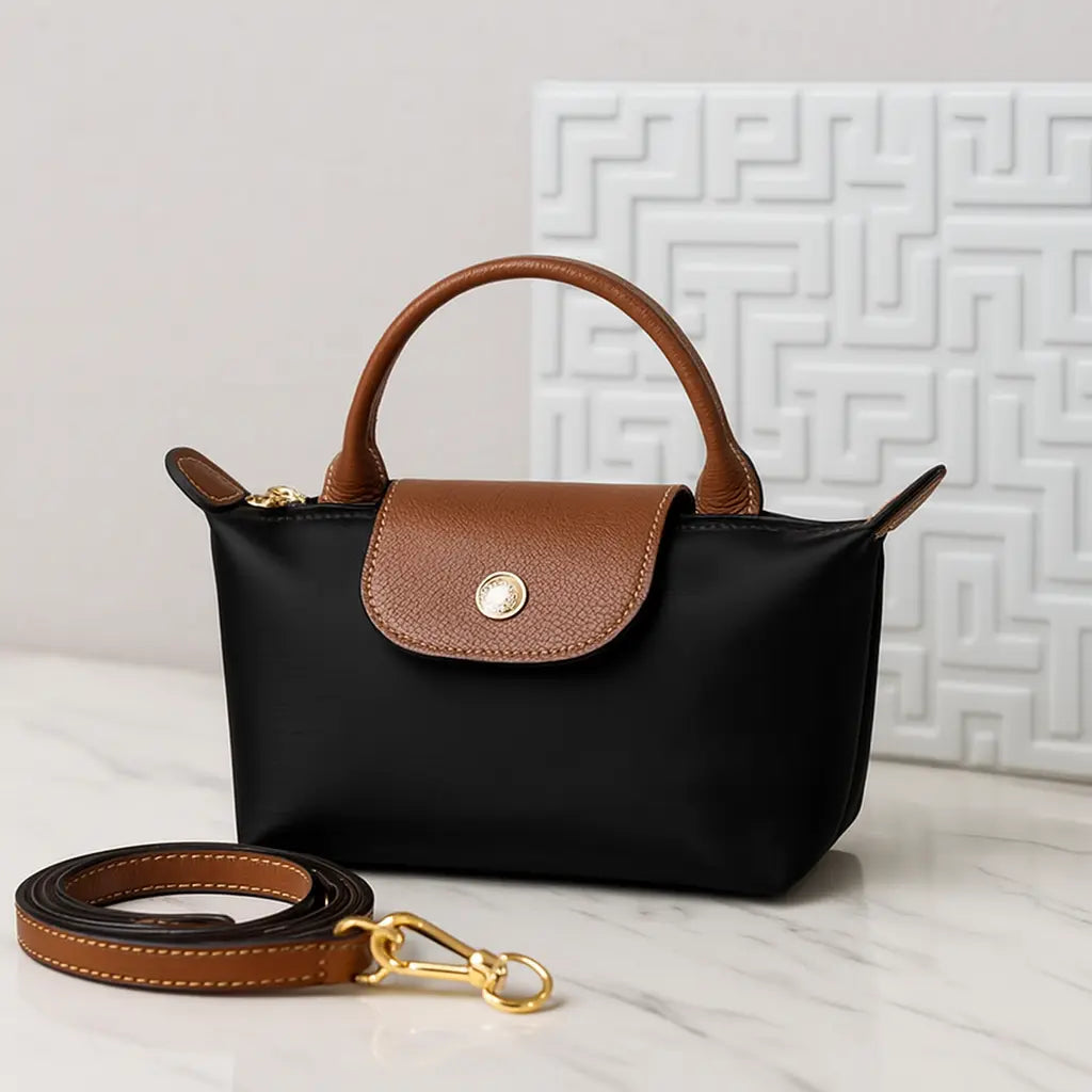 Mini Nylon Dumpling Bun Non Perforated Single Shoulder Women&