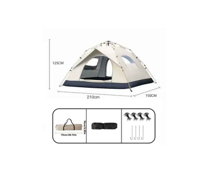 Outdoor Automatic Quick-opening Tent Automatic Rainproof Sunshine-proof Tent Fishing Beach Sunshine Shelter 4 person tents