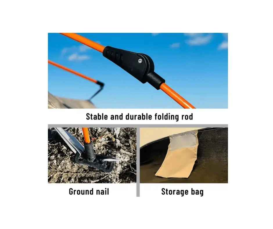 Outdoor Automatic Quick-opening Tent Automatic Rainproof Sunshine-proof Tent Fishing Beach Sunshine Shelter 4 person tents