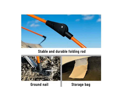 Outdoor Automatic Quick-opening Tent Automatic Rainproof Sunshine-proof Tent Fishing Beach Sunshine Shelter 4 person tents