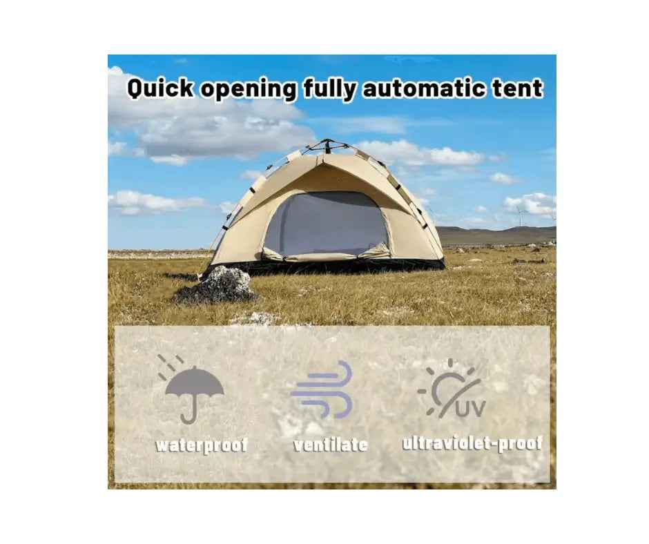 Outdoor Automatic Quick-opening Tent Automatic Rainproof Sunshine-proof Tent Fishing Beach Sunshine Shelter 4 person tents