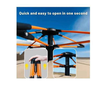 Outdoor Automatic Quick-opening Tent Automatic Rainproof Sunshine-proof Tent Fishing Beach Sunshine Shelter 4 person tents